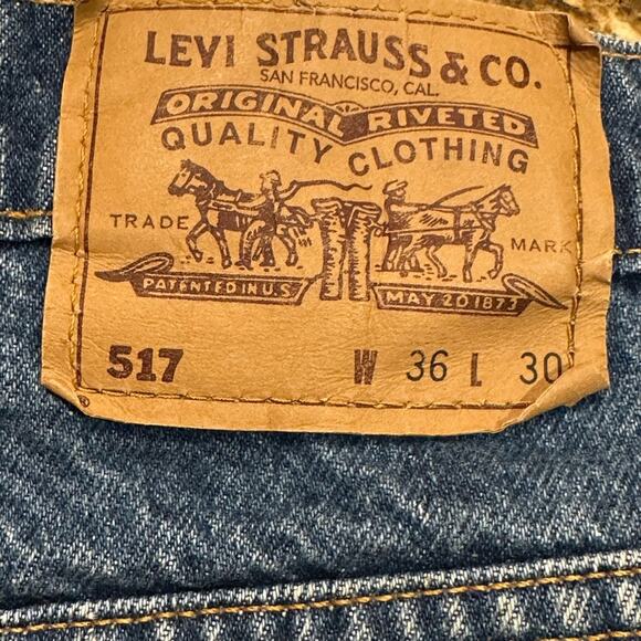 Vintage Levi’s 517 Orange Tab Jeans Men's Size 36 x 30 - Picture 3 of 9